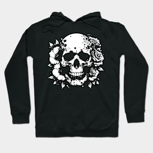 floral skull tattoo Hoodie